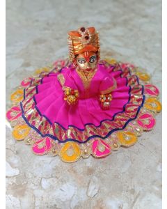 Laddu Gopal Pink Color Cloth